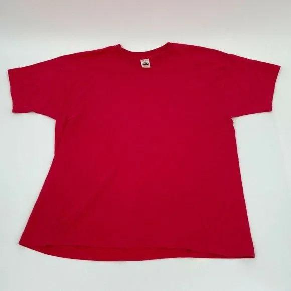 Vintage Fruit of the Loom Ladies Casualwear Single Stitch T Shirt Blank XL Pink - Picture 1 of 5